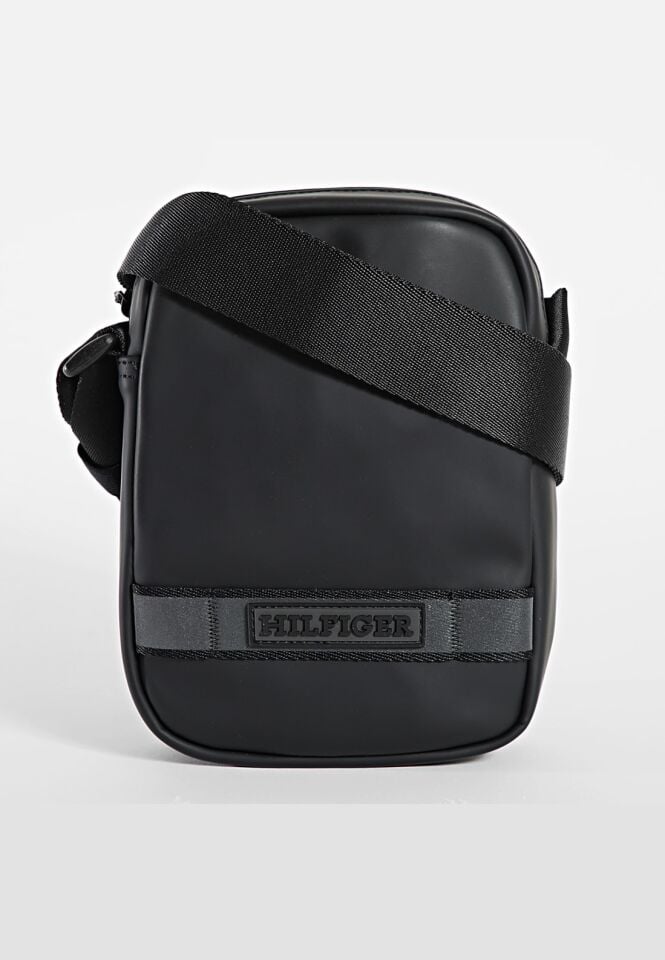 Tommy Hilfiger Erkek Mini Çapraz Çanta - Siyah
