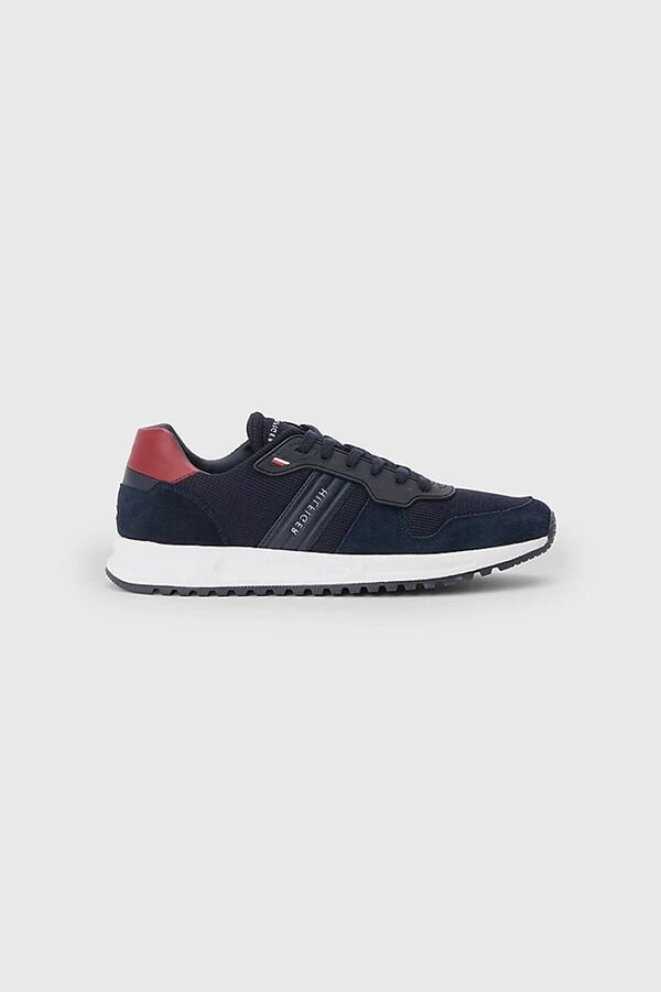 Tommy Hilfiger Modern Corporate Mix Runner Erkek Lacivert Sneaker
