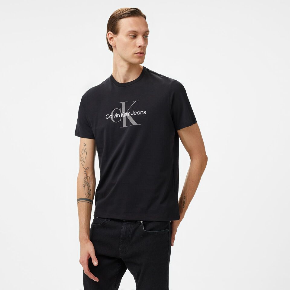 Calvin Klein Jeans  Erkek Siyah T-Shirt