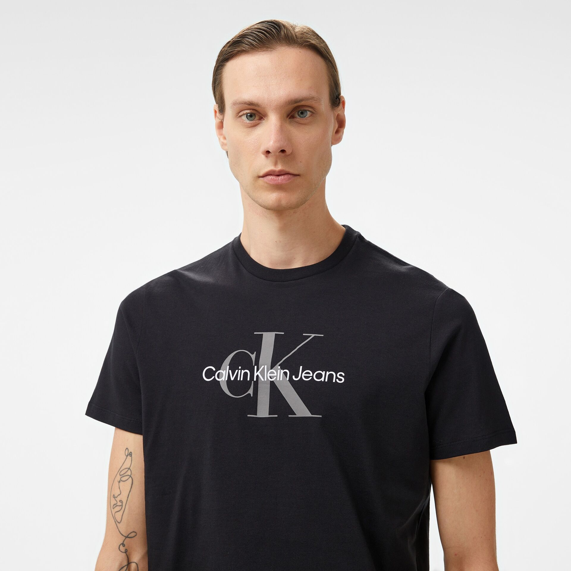 Calvin Klein Jeans  Erkek Siyah T-Shirt