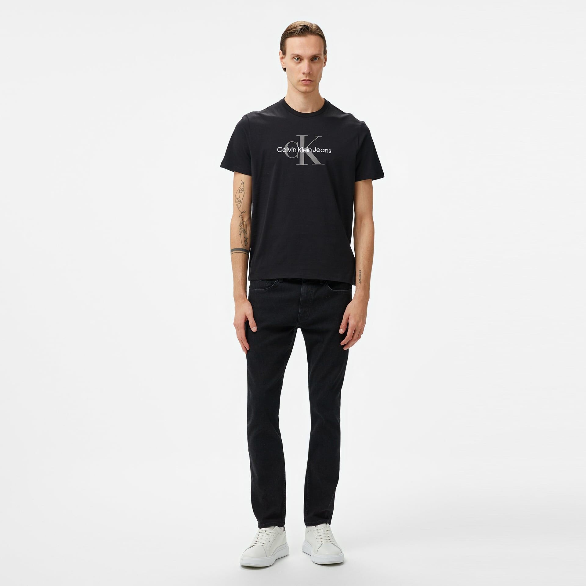 Calvin Klein Jeans  Erkek Siyah T-Shirt