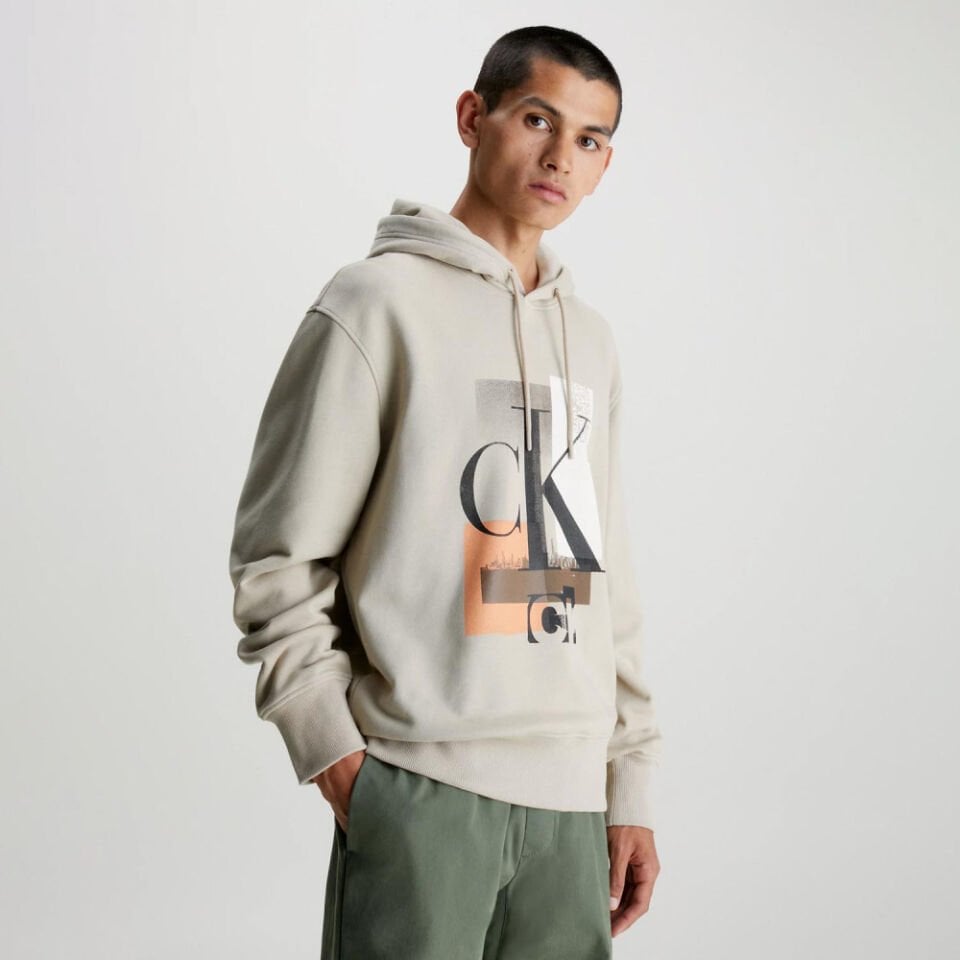 Calvin Klein Connected Erkek Kapüşonlu Sweatshirt